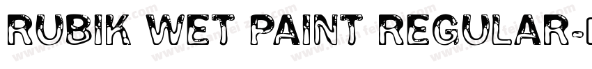 Rubik Wet Paint Regular字体转换
